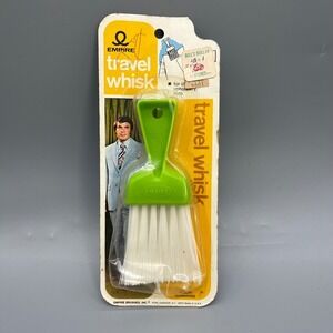 Vintage Empire Travel Whisk Brush Upholstery Auto Cleaning Movie Prop Ads NOS‎